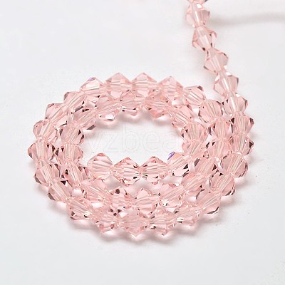 Imitate Austrian Crystal Bicone Glass Beads Strands GLAA-F029-3x3mm-15-1