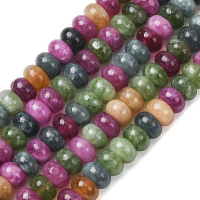 Natural White Jade Beads Strands X-G-E507-01-14-1