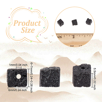 Natural Lava Rock Beads Strands G-WH0018-034A-1