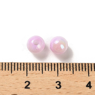 Opaque Acrylic Beads OACR-Z016-01B-06-1