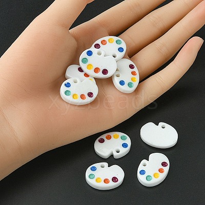 Opaque Resin Pendants CRES-YW0001-09-1