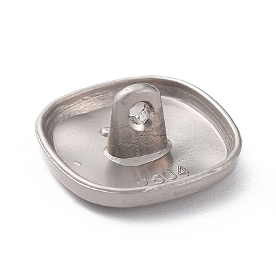 Alloy Shank Buttons BUTT-WH0014-19B-1