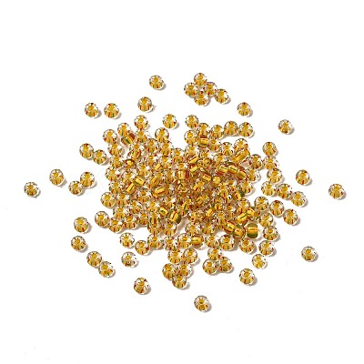 Transparent Stripe Glass Seed Beads GLAA-NH0001-06D-1