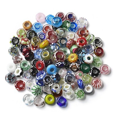 Handmade Lampwork European Beads LAMP-P068-05-1