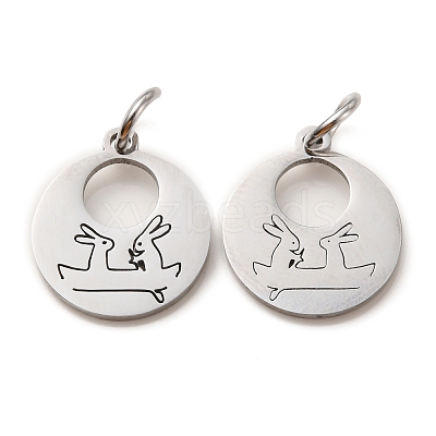 Non-Tarnish 304 Stainless Steel Charms STAS-D050-07P-07-1