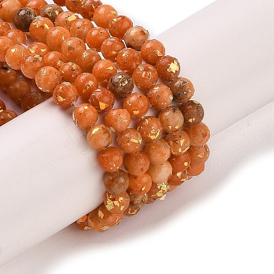 Assembled Natural Dolomite and Synthetic Opal Beads Strands G-Q017-G06-01B-1-1