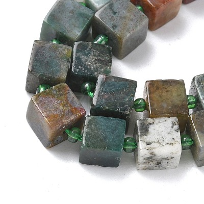 Natural Indian Agate Beads Strands G-D338-A15-1