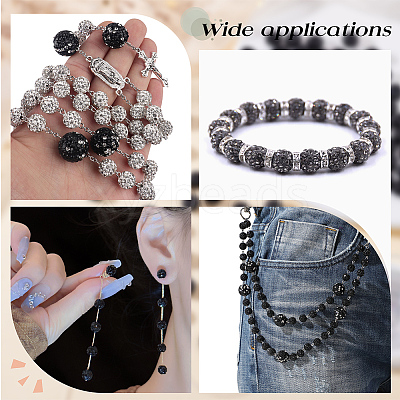 DIY Rondelle Resin Rhinestone Beads Bracelets Making Kits DIY-ME0001-20-1