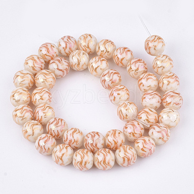 Electroplate Glass Beads Strands EGLA-S177-09A-M-1