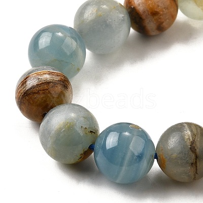 Natural Blue Calcite Beads Strands G-H312-C02-10mm-1