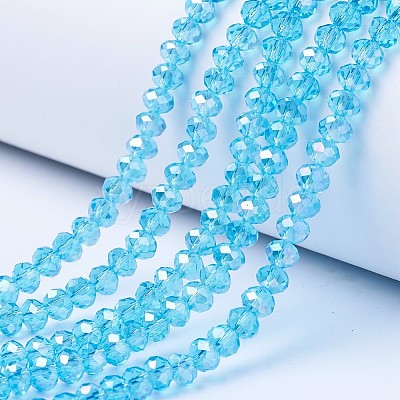 Electroplate Glass Beads Strands LS-EGLA-A034-T2mm-B14-1