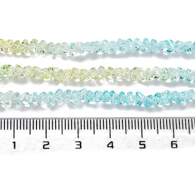 Transparent Glass Bead Strands GLAA-H023-03A-1