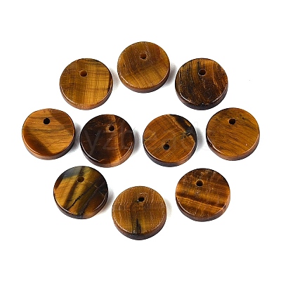 Natural Tiger Eye Pendants G-Q606-41E-1