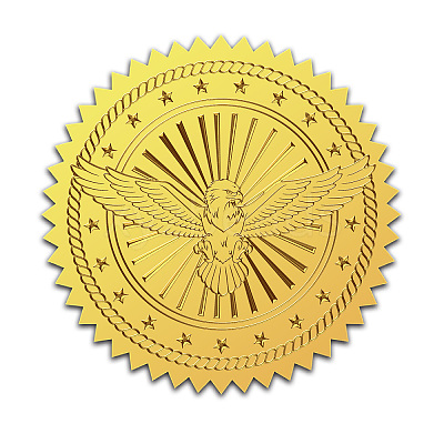 Self Adhesive Gold Foil Embossed Stickers DIY-WH0211-339-1