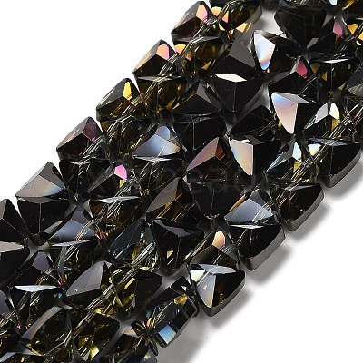 Electroplate Glass Beads Strands EGLA-P066-02A-HP-M-1