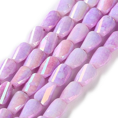 Ombre Effect Dyed Glass Beads Strands GLAA-I059-01A-1