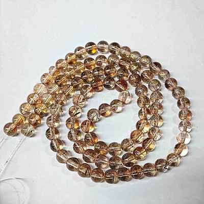 Baking Paint Glass Beads Strands DGLA-YW0002-01A-06-1