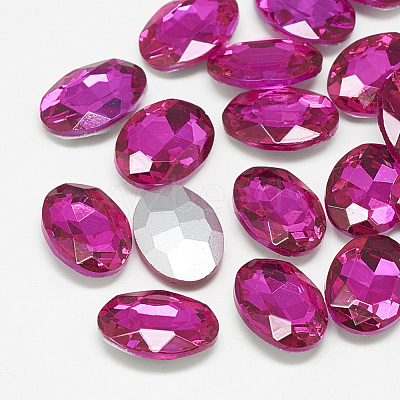 Pointed Back Glass Rhinestone Cabochons RGLA-T080-8x10mm-09-1