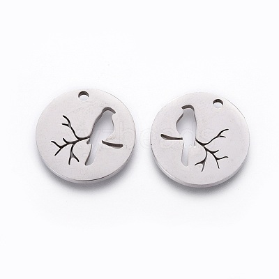 Non-Tarnish 201 Stainless Steel Pendants STAS-F231-034P-1