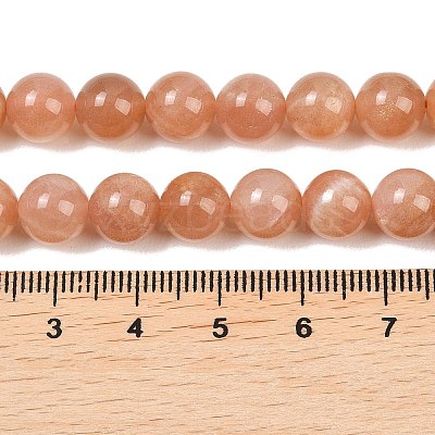Natural Sunstone Beads Strands G-G342-A03-9mm-1