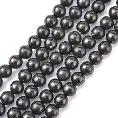 Natural Coal Quartz Beads Strands G-N141-6-1