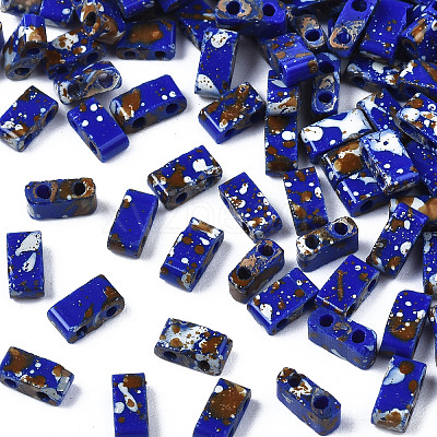 2-Hole Opaque Glass Seed Beads LS-SEED-N004-002-A01-1