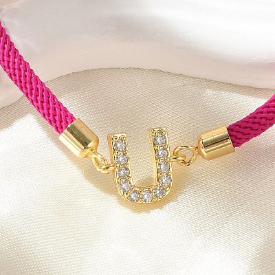 Adjustable Nylon Cord Bracelets X-BJEW-C096-01G-21-1