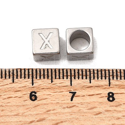 304 Stainless Steel European Beads STAS-D382-02X-P-1