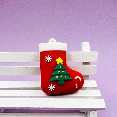 Christmas PVC Plastic Pendants KY-D018-01B-1