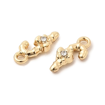 Christmas Alloy Rhinestone Charms FIND-G102-01G-01-1