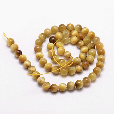 Natural Tiger Eye Bead Strands LS-G-D840-54-8mm-03-1