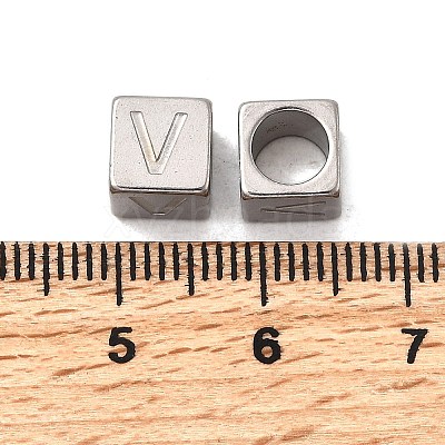 304 Stainless Steel European Beads STAS-D382-02V-P-1