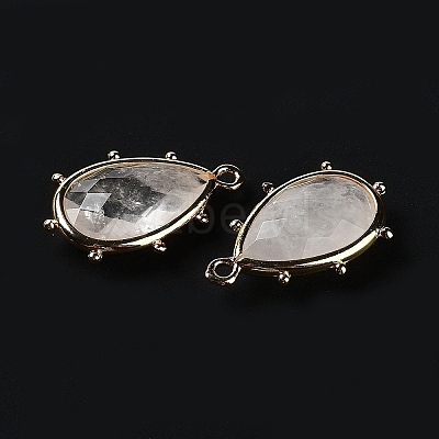 Natural Quartz Crystal Pendants G-B009-02G-N-1