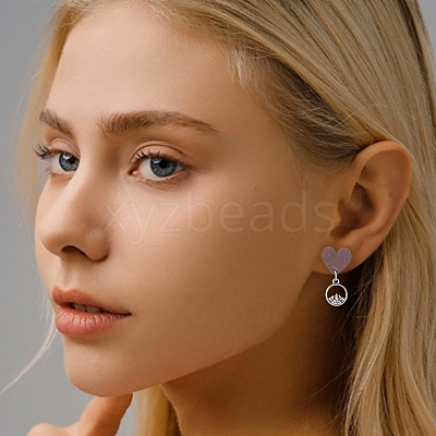 60Pcs Wood Stud Earrings Finding EJEW-FI0003-33A-1