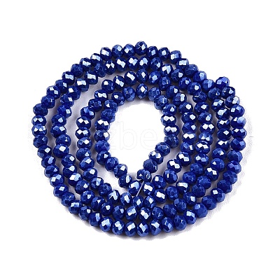 Electroplate Glass Beads Strands EGLA-A044-P2mm-A07-1