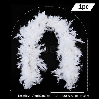 1Pc Turkey Feather Strip SRIB-GF0001-63B-1