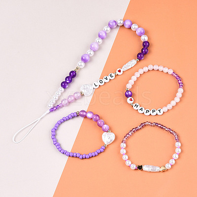DIY 24 Style Acrylic & ABS Beads Jewelry Making Finding Kit DIY-NB0012-02F-1
