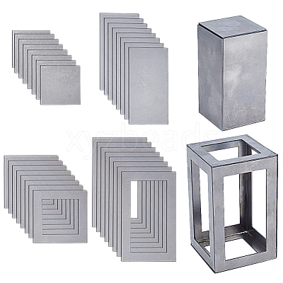 48Pcs 4 Styles Steel Welding Practice Sheet Kit TOOL-WH0136-210-1