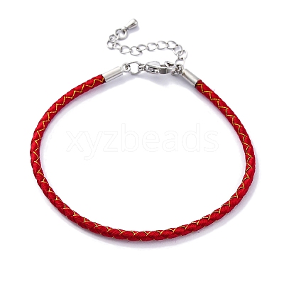 Polyester Cord Braided Bracelet Makings MAK-Z003-01P-01-1