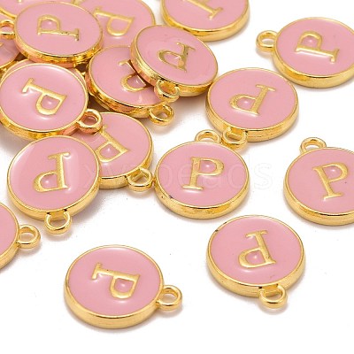 Golden Plated Alloy Enamel Charms ENAM-S118-07P-1