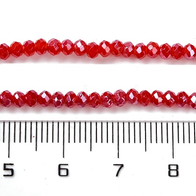 Baking Electroplate Glass Beads Strands X-DGLA-A039-J4mm-B02-1