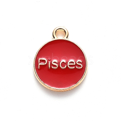 Alloy Enamel Pendants ENAM-SZ0001-27B-H-1
