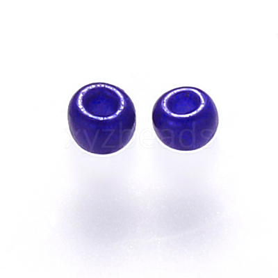 12/0 Baking Paint Glass Round Seed Beads SEED-S036-01A-07-1
