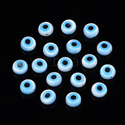 Natural White Shell Mother of Pearl Shell Beads SSHEL-N034-51A-01-1