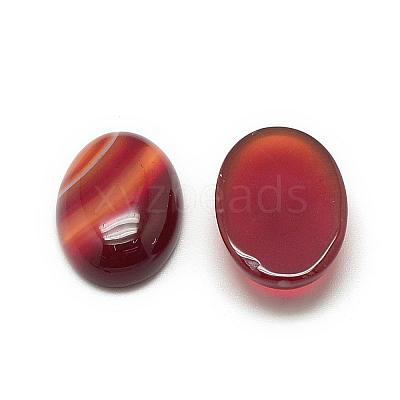 Natural Agate Cabochons G-R415-14x10-01-1