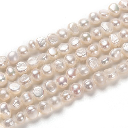 Natural Cultured Freshwater Pearl Beads Strands PEAR-L033-44-1