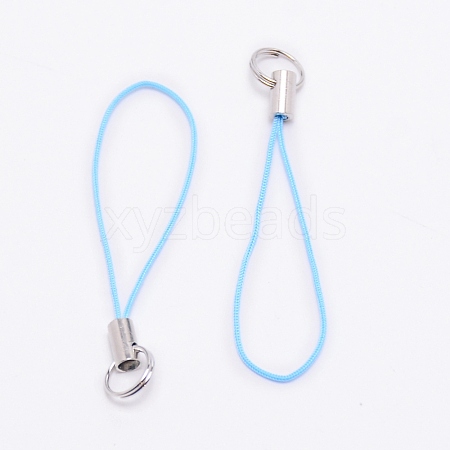 Polyester Cord Mobile Straps MOBA-WH0006-02-1