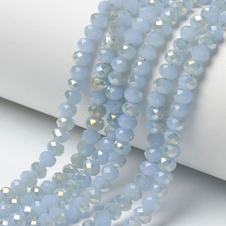 Electroplate Glass Beads Strands EGLA-A034-J2mm-H06-1
