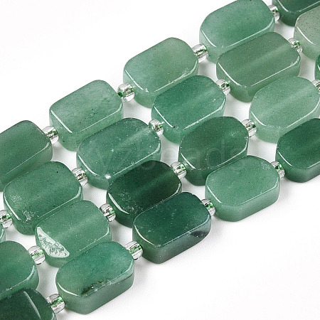 Natural Green Aventurine Beads Strands G-T138-19-1