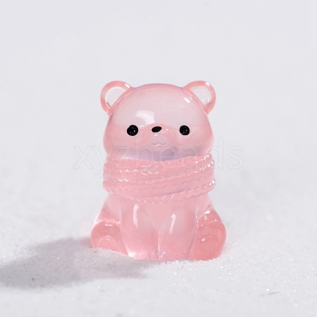 Luminous Resin Bear Miniature Ornaments PW-WGF682A-03-1